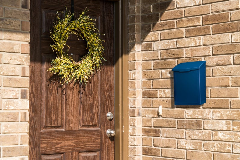 Architectural Mailboxes 2681BE Marina Wall Mount Mailbox, C1, Blue - Image 2